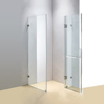 1000 x 800mm Frameless 10mm Glass Shower Screen By Della Francesca V63-831101