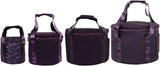12 Inch Purple Padded Carry Bag, Polyester Case with Handle Front Pocket for Yoga Travel V1188-MS-721-280