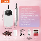 VEVOR Electric Rechargeable Nail Drill, 35,000RPM Portable Cordless Nail E File Machine, LCD-Display V952-CDSMJDMJBXSZQW53MV9