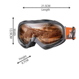 OutdoorMaster OTG Ski Goggles - Over Glasses Ski/Snowboard Goggles for Men, Women & Youth - 100% UV XFOM-OM52019-PUOE