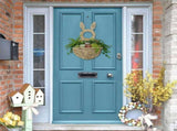 Easter Bunny Wall Hanging, Hand Woven Wicker Hanging Planter, Decorative Storage V1370-AZ4-24826