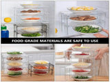 2Pcs Kitchen Storage Racks Transparent Refrigerator Shelf for Organized Home Use V1369-AZ3-W-18816