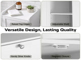 Artiss Tall Bathroom Storage Cabinet with Tilt Out Laundry Hamper White 170cm FUR-S-BATH-TB170-BAG-WH