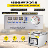 DZ-260C Digital Vacuum Sealer Food Vacuum Sealing Packing Machine 220V V952-DZ-260ZKBZJ400W01V3