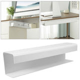 Under Desk Cable Organizer Tray - No Drill Wire Management Solution for Office Desk and Table Cord V1369-AZ3-W-20782