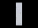 2-Door Vertical Locker for Office Gym Shed School Home Storage V63-832411