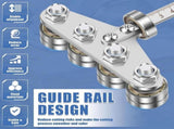 Circular Saw Guide Rail, Positioning Calipers for Circular Saw, Stainless Steel Rip Cut Circular Saw V1192-AZ-W-24097