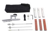 Fixed Angle Sharpener with 6 Whetstones Steel Versatile Sharpening Tool Kit for Kitchen Chef Cutter V1294-YM0901-3118240198111