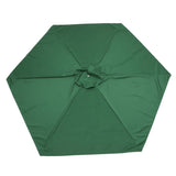 Replacement Outdoor Patio Umbrella Canopy Cover, Durable Polyester Fabric, 106x106 Inch Parasol V1366-AZ2-W-18953