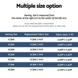 Weisshorn 15ft Caravan Awning RV Replacement Fabric 4.32M x 2.42M AWN-CV-TOP-43-GY