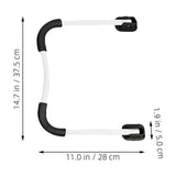 2 Sets Furniture Leg Nylon White for Beds Tables Folding and Stable V1369-AZ3-W-20829