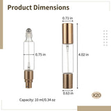 20PCS Refillable Perfume Bottle, 10ml Travel Atomizer with Dual-Head Spray & Roller Design, Portable V1369-AZ3-W-08792