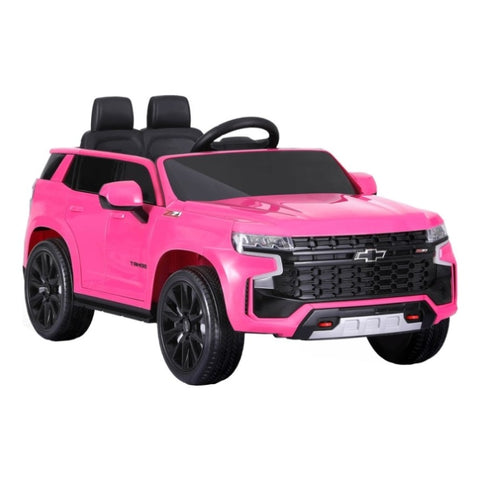 Kids Ride On Car Licensed Chevrolet Tahoe Electric Toys Horn Remote 12V Pink RCAR-LS-CHEVT-TAHOE-PK