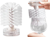 Bottle Brush with Suction Cup, Wine Cup Cleaner, Portable Turtle Scrub Glass Bottle Bristle V1188-WTJ-LZZ-01666