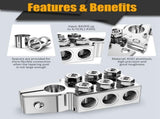 Battery Terminal Connectors, 12-Way Battery Terminal Clamps, Battery Terminals Top Post 8AWG Up to V1369-AZ3-W-11596