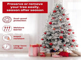 Tutuviw Christmas Tree Storage Bag,Clear Waterproof Xmas Trees Upright Cover Extra Large Plastic V1189-WXFWAL-20260319-00594
