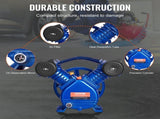Air Compressor Head, 3HP 6.25CFM 90PSI, Twin Cylinder Oil Lubricated Air Compressor Piston V952-KQYSJBTSGBTCJ23V6V0