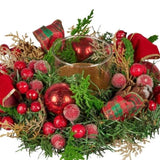 Christabelle 26cm Christmas Centrepiece Lush Green Decor Berries & Baubles 112_GUE513