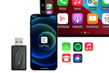 Wireless Adapter Auto Connect USB Dongle Compatible with Wired Carplay 2 in 1 Carplay V1263-JX-6370