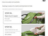Khaki S size Portable Foldable Pet Bed Mat Waterproof Travel Dog Bed and Cat Cushion with Carry V888-ELOSUNG53280