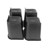 4 Pcs 8in Trapezoid Heavy Duty Bed Chair Risers Feet Leg Lift Furniture Extra Raisers Stand V1294-YM0901-3114230085611