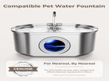 Official 12 Pack Cat Water Fountain Replacement Filters & Pre-Filter Sponges for 108oz/3.2 Stainless V1258-DP02-C-1382