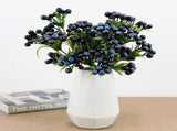 Christmas Berry Branches 3 Forks Simulation Foam Berry Picks Home Decoration V1294-YM0716-220714HJ01-3