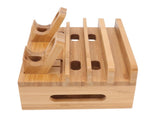 Bamboo 5-Port Charging Station Rack for Phones/Tablets/Watches V1263-JX-5011