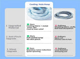 6.6 Lb Weighted Hula Hoop with Cooling Fabric for Adults, Quiet Spinning & Folding Design for Home V1107-CS-OIBTKD31