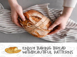 5 Pack Oval Sourdough Proofing Basket Set with Linen Liner, Natural Rattan Bread Fermentation Bowl V1107-CS-HBTLX
