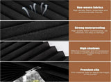 2 Pack Blackout Pleated Blinds, No Drill Window Shades with 4 Clips for Bedroom Kitchen Bathroom, V1237-ZY-924-062