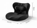 Ergonomic Memory Foam Seat Cushion with Black Support Integrated One Piece Design Pressure Relief V888-ELOSUNG54397