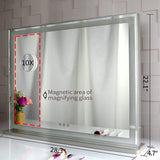 Hollywood LED Makeup Mirror with Smart Touch Control and 3 Colors Dimmable Light V178-89999