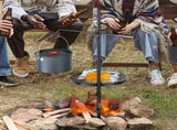 Swivel Campfire Grill Heavy Duty Steel Open Fire Cooking Grate Adjustable V952-LSYYKJDGL1414CJXOV0