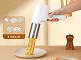 handheld noodle making machine, noodle maker, kitchen appliance, five noodle models, detachable V1106-122-WHI-40406