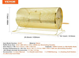 Raffle Drum, 14.8 x 21.26 inch Brass Plated Raffle Ticket Spinning Cage, Holds 10000 Tickets or 300 V952-CJGJS19YC000HNSYJV0