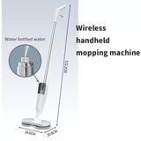 Cordless Electric spin 6Mops Cleaner 5In1 Floor Polisher Sweeper Washer Scrubber V201-CLN0001WH8AU