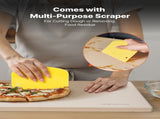 Pizza Stone, 508 x 355 mm Rectangular Cordierite Pizza Stone, Extra Large Baking-Stone with PP V952-PSSJQSJX2014UO3YE001V0