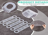 Non Slip Rubber Clothes Hanger Grips Clear Silicone Clothing Hanger Strips Clothes Hanging V1192-AZ-W-10294
