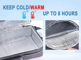 Pump Carrying Case,Wearable Breast Pump Bag Adjustable Straps with Cooler ,Holds Pumping All V1192-AZ-W-10889