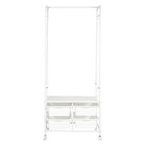 Levede 63CM Clothes Rack Stand Heavy Duty Hanging CR1012-4-WH_NZ