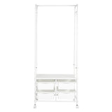 Levede 63CM Clothes Rack Stand Heavy Duty Hanging CR1012-4-WH