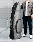OutdoorMaster Padded Golf Club Travel Bag with Wheels, 900D Heavy Duty Oxford Waterproof V1168-7S-KX5T-FFFP