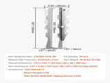 50 Pcs Joist Hanger, Inner Dimensions 1.57 x 1.50 x 7.83 inch / 40 x 38 x 199 mm, Rafter Hurricane V952-TLDJ210INCH5HCMQL001V0
