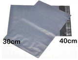 50 Pack - 400x300 mm GREY PLASTIC MAILING SATCHEL COURIER BAG POLY POSTAGE SHIPPING POST SELF SEAL V382-400X300SATCHEL50