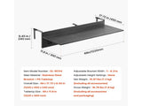 Balcony Hanging Table, 12 x 48 in Folding Balcony Railing Table, Outdoor Balcony Bar Table for V952-FXGZMZ12INCH0ANITV0
