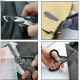 6 In1 Multifunction Emergency Response Shears Foldable Scissors Tactical Pliers Outdoor Survival V1366-AZ2-W-05306