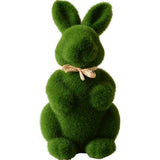 Artificial Moss Bunny Garden Statues Ornaments Durable Lightweight Artificial Animal Ornament for V1294-YM0718-10120465