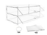 Alston 2-Tier Bakery Display Case Pastry Acrylic Cupcake Donuts Cake Pastry Clear Display V985-BAKERYDISPLAYCASE