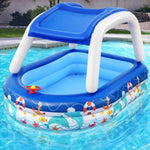 Bestway Kids Pool 213x155x132cm Inflatable Swimming w/ Canopy Play Pools 282L BW-POOL-KID-54370